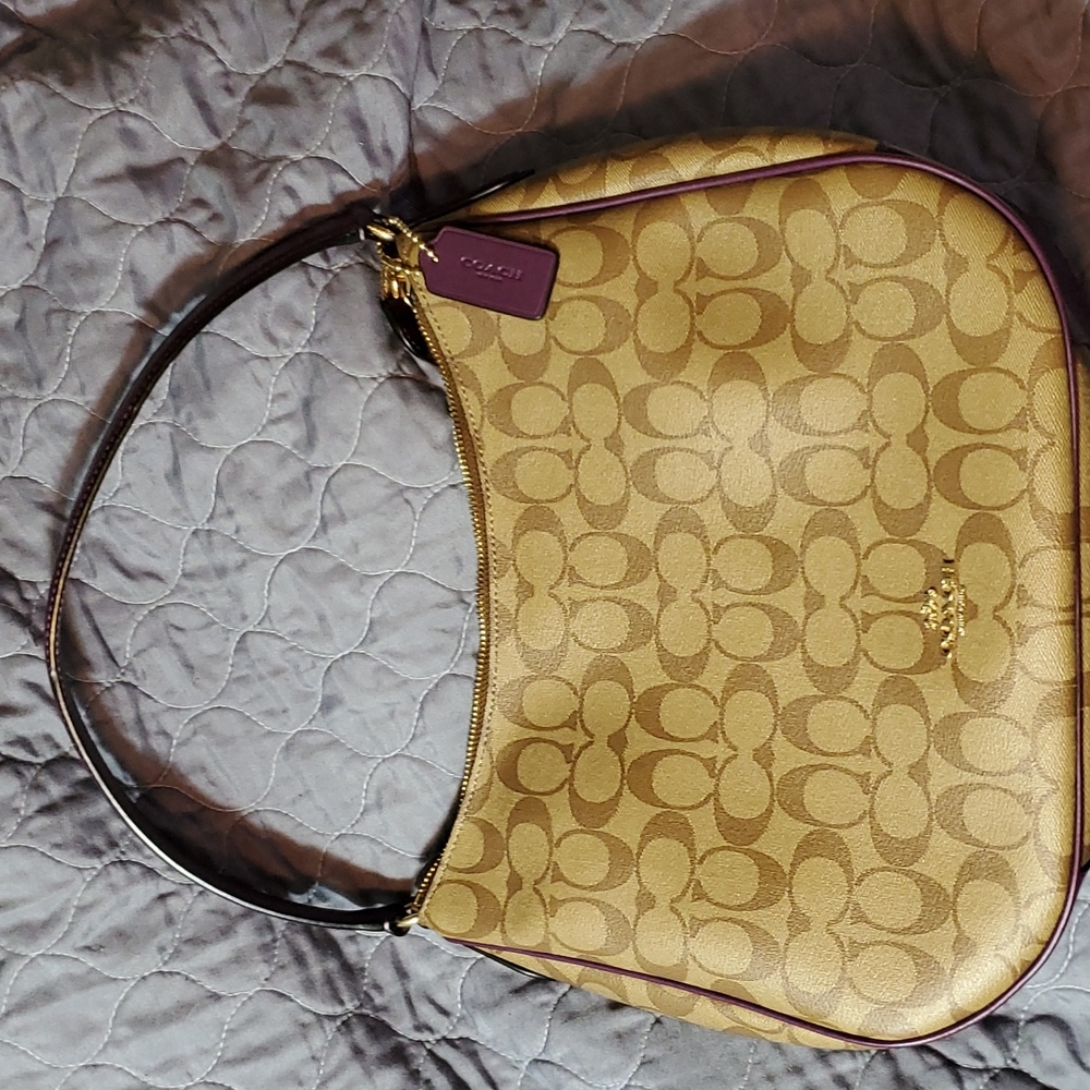 Coach Khaki with Blackberry Handbag